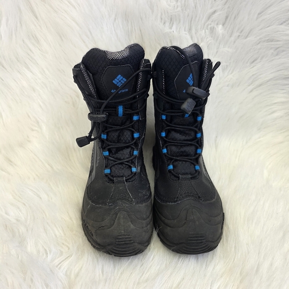 Columbia Kids Boys Girls Waterproof Black Snow Boots Size 5 Youth - Picture 9 of 12